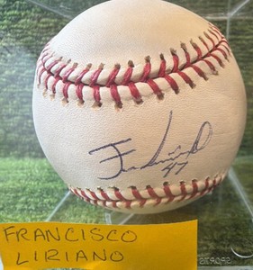 Francisco Liriano Sweet Spot Autographed Baseball #47 Official Major League Baseball- Minnesota Twins Pitcher 