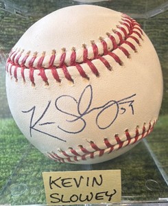 Kevin Slowey #59 Sweet Spot Autographed Baseball- Minnesota Twins Pitcher circa 2011