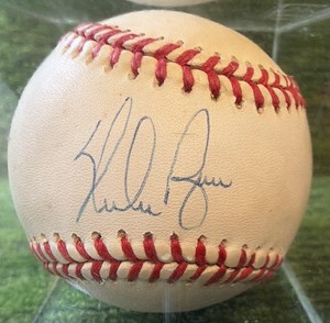 Signed Nolan Ryan Baseball Official Ball American League  OMLB Autographed 