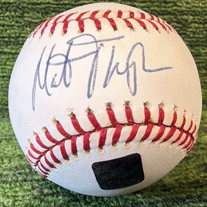 Matt Thompson Autographed Sweet Spot Topps COA Official Major League Rawlings Baseball