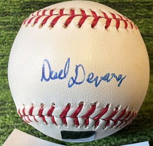 Noel Devarez Sweet Spot Autographed Official Major League Rawlings Baseball with Sticker COA