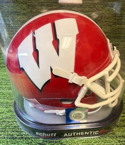 Wisconsin Badgers Football Mini Helmet Schutt Authentic Official NCAA  New 