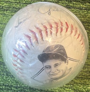 Lou Gehrig Collectible Baseball with Signature and Biography