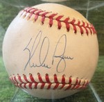 Signed Nolan Ryan Baseball Official Ball American League  OMLB Autographed !!!