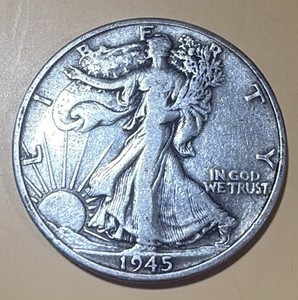 1945 Walking Liberty Half Dollar