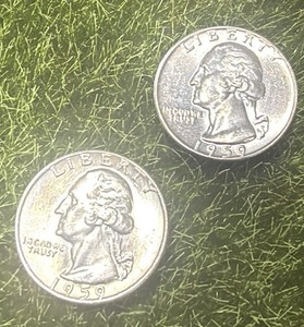 Lot of 2 Silver Quarters