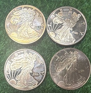 Lot of 4 1oz .999 Investment Grade Copper Rounds