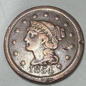1852 Large Cent Piece