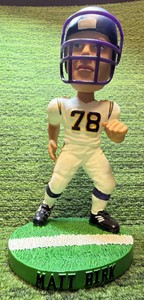 MATT BIRK MINNESOTA VIKINGS 6X PRO BOWL BOBBLE DOBBLES 442/2000 BOBBLEHEAD