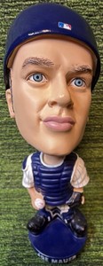 Joe Mauer Minnesota Twins CatcherHOF Bobble Head - Blue Base- MN Legend