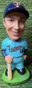 Minnesota Twins Kent Hrbek Bobblehead & Mountain  Dew Green Stand