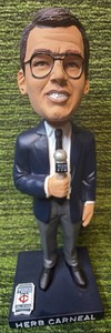Herb Carneal Minnesota Twins Hall Of Fame Announcer Bobblehead MLB Baseball