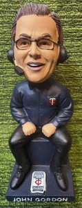John Gordon Minnesota Twins Bobblehead Hall of Fame Limited Edition Announcer