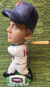 RARE 2010 Kent Hrbek Minnesota Twins Legends of the Dome Bobble Head Green Base