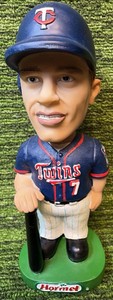 JOE MAUER MINNESOTA TWINS SGA Oct 2, 2004 Green Base Bobblehead stadium giveaway