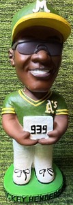 Rickey Henderson 939 Stolen Bases Bobblehead Modesto As Stadium Giveaway RARE