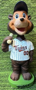 TC BEAR Mascot Bobblehead AGP Bobble Dobbles 2002 Bobble head Minnesota Twins
