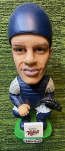 AJ Pierzynski Minnesota Twins Bobblehead, 2002 ALCD Champs, 2003 Metrodome SGA