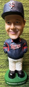 2008 MLB Minnesota Twins Ron Gardenhire Bobblehead Northwest Airlines Green Base