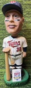Dan Gladden Minnesota Twins 1987 Champions Bobbled Head Green Base Nice