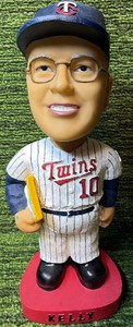 Tom Kelly Bobblehead Minnesota Twins Baseball STH Red Base Vintage