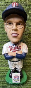 Tom Kelly TK Minnesota Twins Manager 1987 World Series Champions Bobble Head