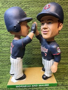 RARE 2013 Minnesota Twins Joe MauerJustin Morneau M&M Boys SGA Bobblehead