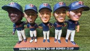 2019 Minnesota Twins Bomba Squad Club Bobblehead MLB ALL TIME Homerun record