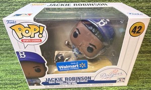 Funko Pop Jackie Robinson #42 (Slide) Brooklyn Hat Walmart Exclusive