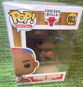 Funko Pop Dennis Rodman Figure #103 Chicago Bulls Basketball NBA With Protector