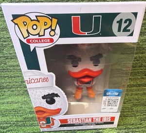 Funko Pop Vinyl Sebastian the Ibis #12 Miami Hurricanes College F2