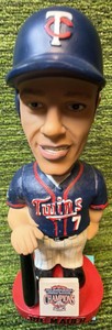 2004 Joe Mauer #7 Minnesota Twins Bobblehead Central Champions rare red base