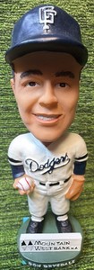 Dodgers Don Drysdale Hard Plastic Bobblehead Figure Mountain West Bank N.A.