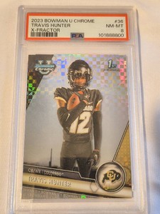 2023 Travis Hunter Rookie Card Graded 8