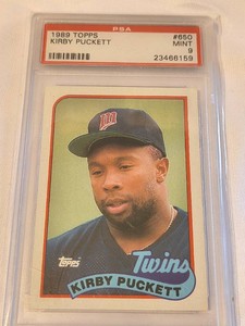 Kirby Puckett PSA 9 Card