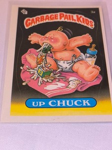 1985 UP CHUCK Garbage Pail KIds  Series 1 Card