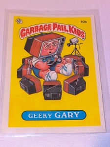 1985 GEEKY GRAY Garbage Pail Kids Series 1 Card