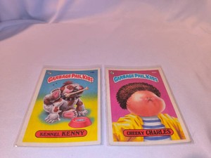 Garbage Pail Kids Cheeky CHARLES & Kennel KENNY - 2 Card Lot