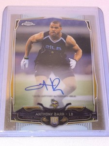 Anthony Barr -Rookie TOPPS Chrome Card