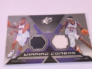 Amare Stoudemire and Shawn Marion Game Worn Jersey Patch Card