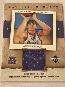 Andrew Bogut Bucks Jersey Card