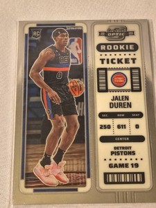 Jalen Duran ROOKIE TICKET Card