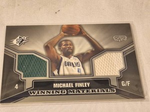 Michael Finley- Game Used Warm Up Jersey Card