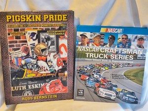 PIGSKIN PRIDE & NASCAR - 2 book lot