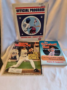 VINTAGE Baseball Books and Literature- 3 piece lot