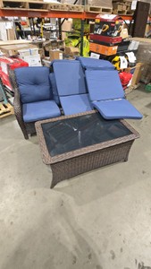 patio sofa and stand