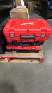 3 Empty Milwaukee tool cases