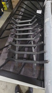 Pleasant Hearth 34 in. 33 in. 8-Bar Steel Fireplace Grate