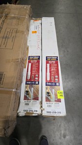 (2) EVERMARK Stair Parts 4091 55 in. x 6-14 in. Primed White Box Newel Post for Stair Remodel
