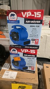 (2) 18 HP Air Mover Carpet Dryer Floor Blower Fan for Home Use in Blue